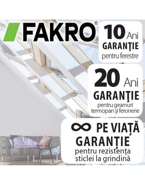 Fereastra fixa acoperis terasa Fakro DXF DU6